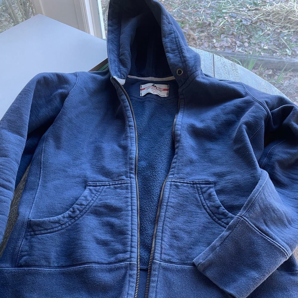 Blue American Giant Hoodie Small